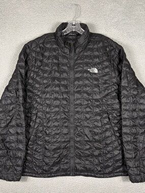 The North Face Thermoball Puffer Jacket Men’s Black Quilted